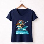 Star Wars Master Yoda Miami Dolphins Degobons 9 Womens V Neck.jpg