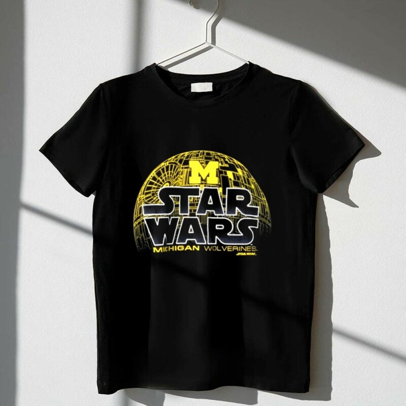 Star Wars Michigan Wolverines Death Star 1 T Shirt 2.jpg