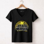 Star Wars Michigan Wolverines Death Star 5 Womens V Neck 2.jpg
