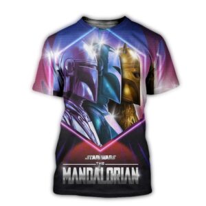 Star Wars New Art The Mandalorian Disney Plus All Over Print Shirt.jpg