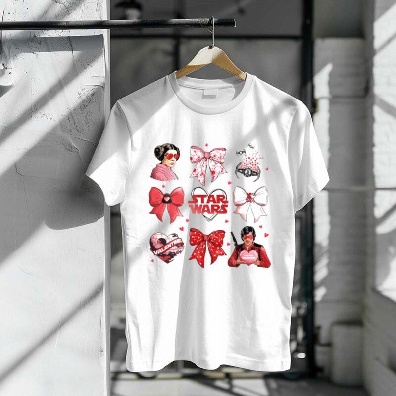 Star Wars Princess Leia and Han Solo Valentines Day 1 T Shirt