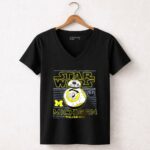 Star Wars R2D2 Michigan Wolverines 5 Womens V Neck 2.jpg