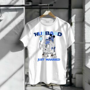 Star Wars R2D2 Mickey Husband Just Married Valentines Shirt
