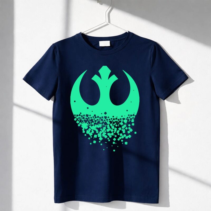 Star Wars Rebel Alliance Saint Patricks Day Clover Emblem 1 T Shirt