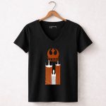 Star Wars Rebel Alliance Ship Texas Longhorns 5 Womens V Neck 1.jpg