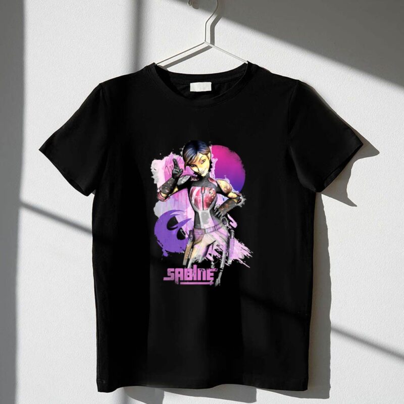 Star Wars Rebels Sabine Wren Vibrant Mandalorian Warrior 1 T Shirt.jpg