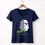 Star-Wars-Stormtrooper-Dads-a-Trooper-Black-and-White-Helmet-9-Womens-V-Neck