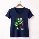 Star Wars The Clone Wars Yoda Ahsoka Obi Wan Anakin Rebel Alliance Group Shot 9 Womens V Neck.jpg