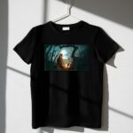 Star Wars The Mandalorian Ahsoka Grogu Jedi Ways Mysterious Forest Panel 1 T Shirt.jpg
