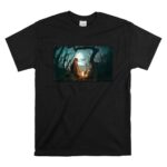 Star Wars The Mandalorian Ahsoka Grogu Jedi Ways Mysterious Forest Panel T Shirt 6.jpg