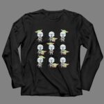 Star Wars The Mandalorian Baby Yoda Expressions Multiple Poses with Helmeted Hero 4 Long Sleeves.jpg