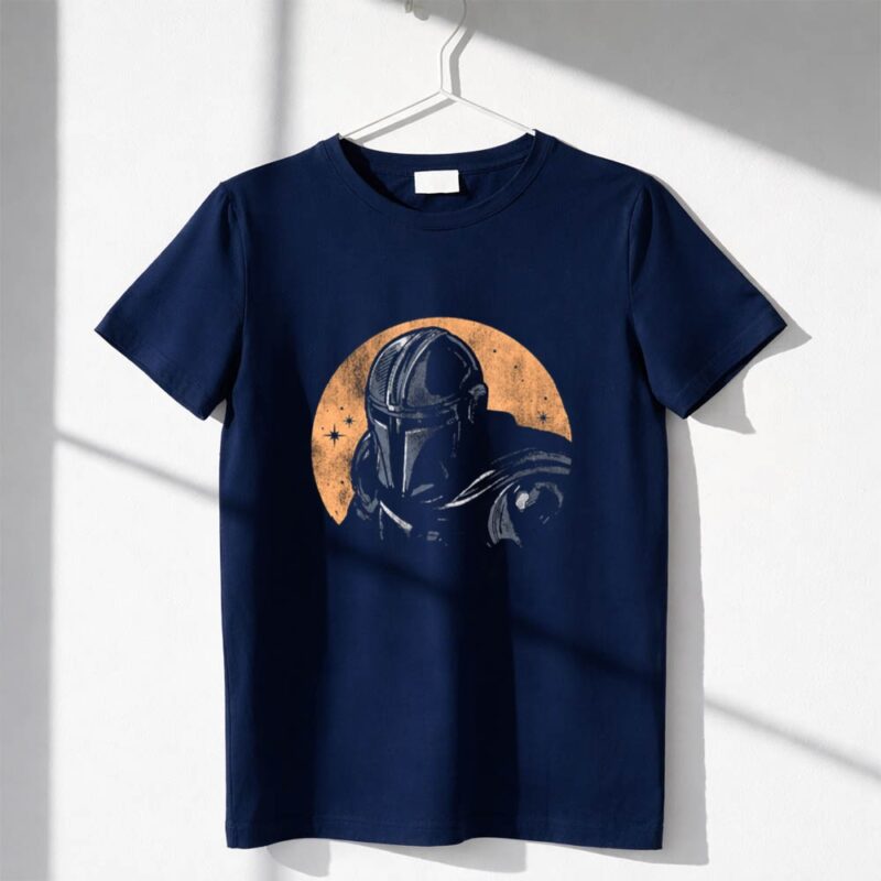 Star Wars The Mandalorian Galaxys Best Dad Fathers Day Sparkle Outline 1 T Shirt