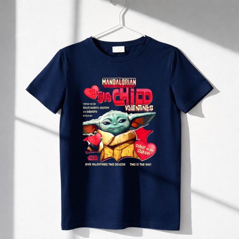 Star Wars The Mandalorian Grogu The Child Valentines Day 1 T Shirt