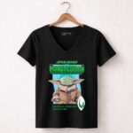 Star Wars The Mandalorian Grogu The Force Is Strong With This Little One 7 Womens V Neck.jpg