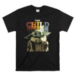 Star Wars The Mandalorian The Child Colorful Letters Iconic Yoda Inspired Baby Grogu Image T Shirt 6.jpg