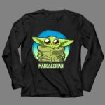Star Wars The Mandalorian The Child Cute Blue Hue Baby Yoda Grogu 4 Long Sleeves.jpg