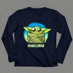 Star Wars The Mandalorian The Child Cute Blue Hue Baby Yoda Grogu 6 Long Sleeves.jpg