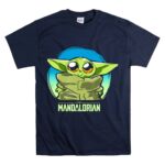 Star Wars The Mandalorian The Child Cute Blue Hue Baby Yoda Grogu T Shirt 7.jpg