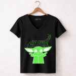 Star Wars The Mandalorian The Child Grogu Clover Charm 7 Womens V Neck.jpg