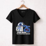 Star Wars The Phantom Menace 25th Anniversary Droid R2D2 5 Womens V Neck.jpg