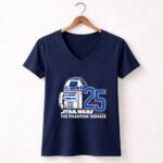 Star Wars The Phantom Menace 25th Anniversary Droid R2D2 9 Womens V Neck.jpg
