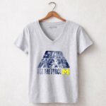 Star Wars Use The Force Michigan Wolverines 9 Womens V Neck 2.jpg