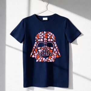 Star Wars Valentine's Day Darth Vader Helmet Love Hearts Shirt