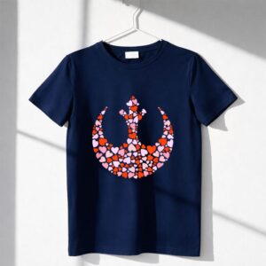 Star Wars Valentine's Day Rebel Alliance Symbol Logo Hearts Shirt
