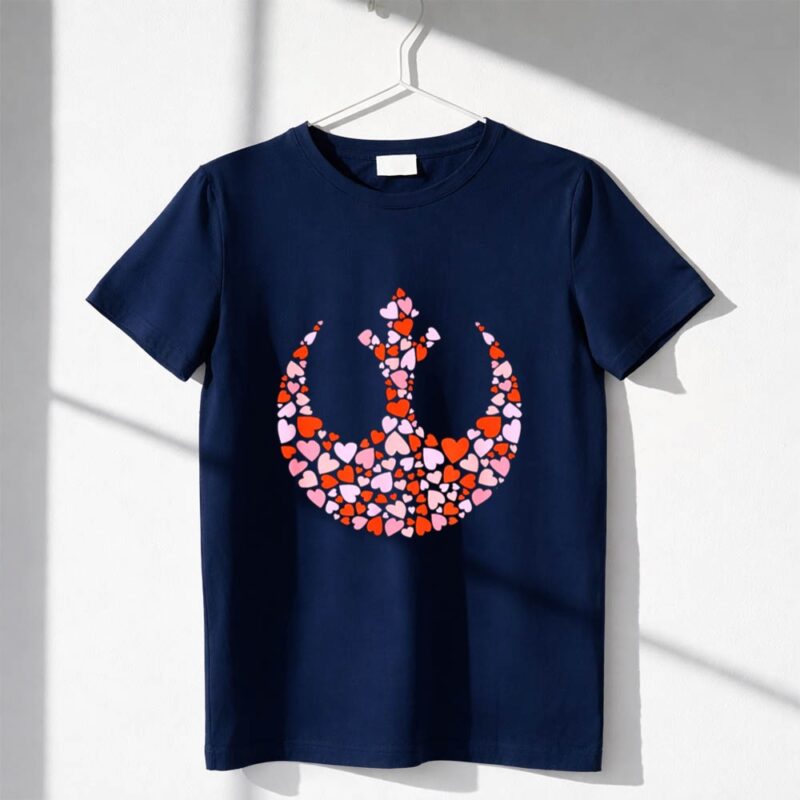 Star Wars Valentines Day Rebel Alliance Symbol Logo Hearts 1 T Shirt