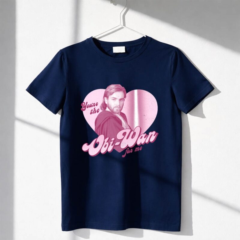 Star Wars Valentines Obi Wan For Me Heart Portrait 1 T Shirt