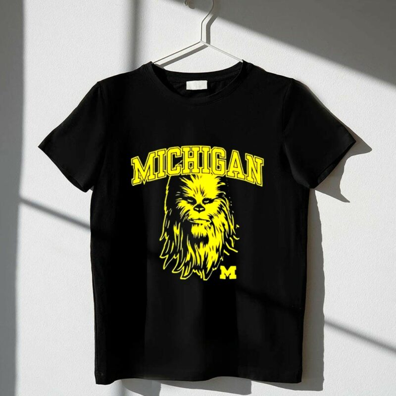 Star Wars Vintage Chewbacca University of Michigan Wolverines 1 T Shirt 2.jpg