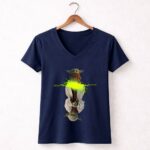 Star Wars Yoda And Grogu Lightning Force 5 Womens V Neck.jpg