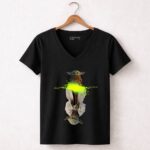 Star Wars Yoda And Grogu Lightning Force 7 Womens V Neck.jpg