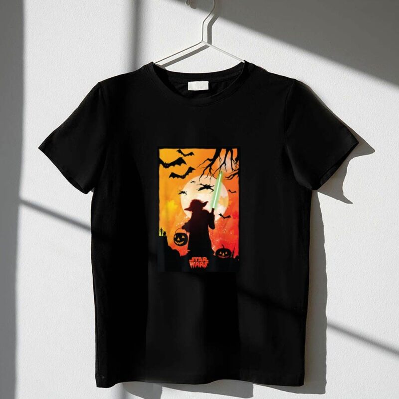 Star Wars Yoda Silhouette Halloween 1 T Shirt.jpg