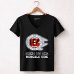 Star Wars come to the Cincinnati Bengals side 5 Womens V Neck.jpg
