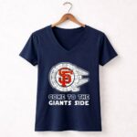 Star Wars come to the San Francisco Giants side 9 Womens V Neck.jpg