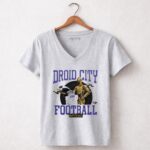 Star Wars x Baltimore Ravens droid city football 9 Womens V Neck.jpg