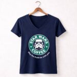 Star20Wars20Coffee20May20the20Froth20Be20With20You20Stormtrooper 9 Womens V Neck.jpg