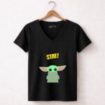Stay Baby Yoda Mandalorian Grogu 7 Womens V Neck.jpg