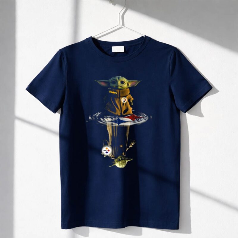 Steelers Baby Yoda And Yoda Reflection 1 T Shirt