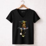 Steelers-Baby-Yoda-And-Yoda-Reflection-5-Womens-V-Neck