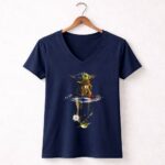 Steelers-Baby-Yoda-And-Yoda-Reflection-9-Womens-V-Neck