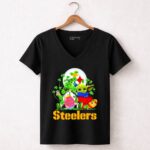 Steelers-Football-Baby-Yoda-Vs-Gnome-Happy-Easters-And-St-Patricks-Day-5-Womens-V-Neck