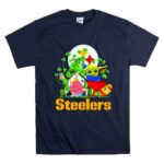Steelers-Football-Baby-Yoda-Vs-Gnome-Happy-Easters-And-St-Patricks-Day-9-T-Shirt