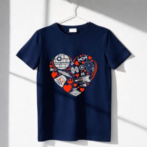 Stormtrooper Darth Vader Star Wars Heart Valentine Shirt