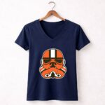 Stormtroopers Face Cleveland Browns Star Wars 9 Womens V Neck.jpg