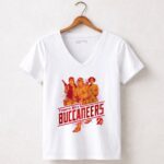 Tampa Bay Buccaneers Han Solo Luke Skywalker and Leia Organa Rebels Star Wars 5 Womens V Neck.jpg