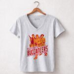 Tampa Bay Buccaneers Han Solo Luke Skywalker and Leia Organa Rebels Star Wars 9 Womens V Neck.jpg