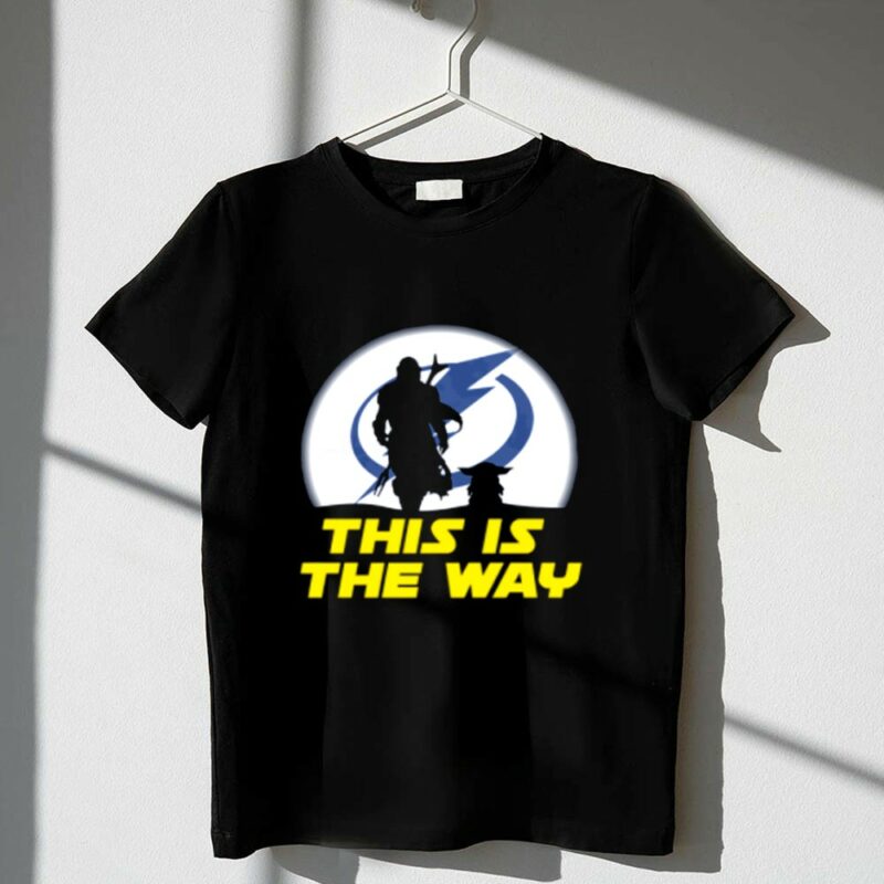 Tampa Bay Lightning Ice Hockey Star Wars Yoda And Mandalorian This Is The Way 1 T Shirt.jpg