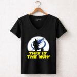 Tampa Bay Lightning Ice Hockey Star Wars Yoda And Mandalorian This Is The Way 5 Womens V Neck.jpg